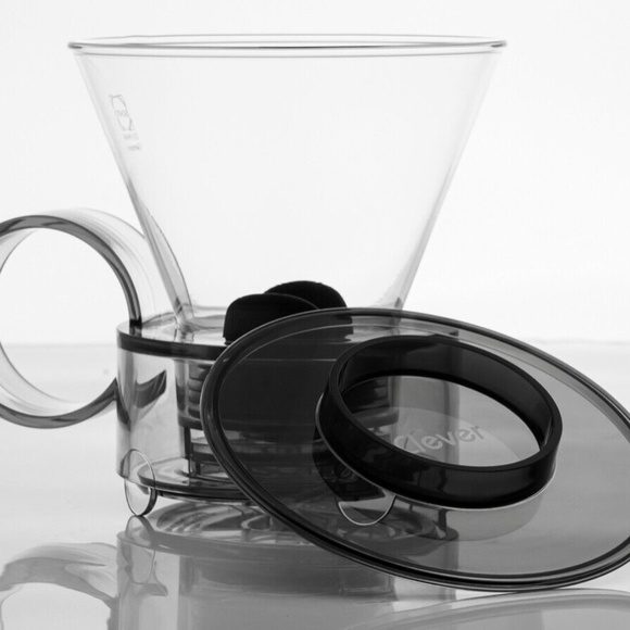 CLEVER Dripper Pour Over Coffee Maker Glass Style Hot & Cold Brew #4 18 Ounce - Picture 9 of 10